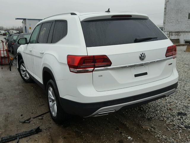 1V2LR2CA0JC514982 - 2018 VOLKSWAGEN ATLAS SE WHITE photo 3