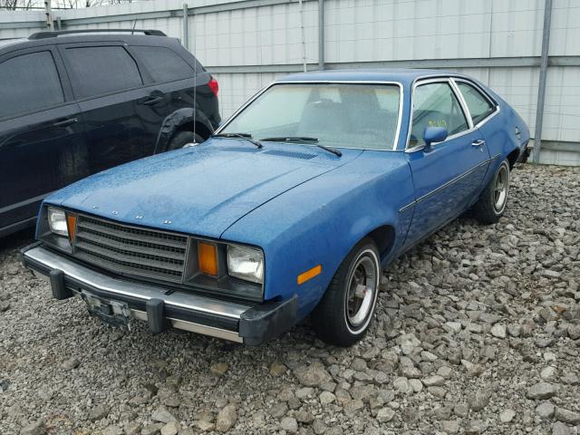 9T11Y230280 - 1979 FORD PINTO BLUE photo 2