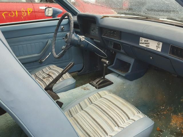 9T11Y230280 - 1979 FORD PINTO BLUE photo 5