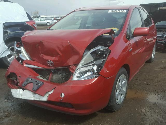 JTDKB20U777556549 - 2007 TOYOTA PRIUS RED photo 2