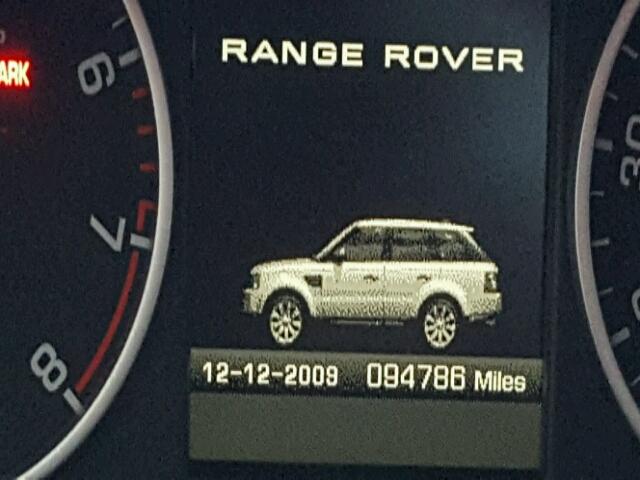 SALSH2E45AA239363 - 2010 LAND ROVER RANGE ROVE BLACK photo 8