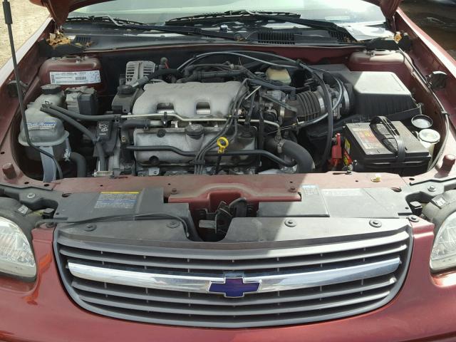 1G1NE52J33M637867 - 2003 CHEVROLET MALIBU LS ბურგუნდია ფოტო 7