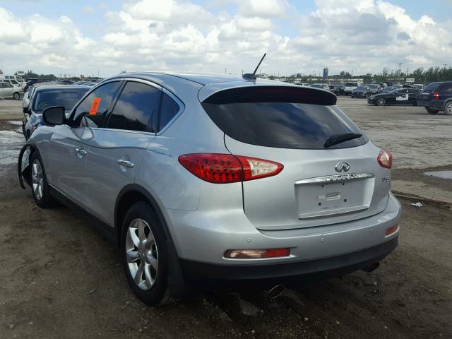 JNKAJ09E18M303937 - 2008 INFINITI EX35 BASE SILVER photo 3