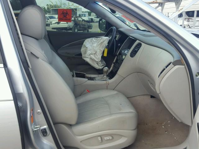 JNKAJ09E18M303937 - 2008 INFINITI EX35 BASE SILVER photo 5