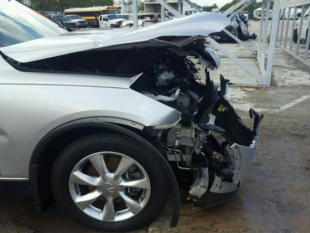 JNKAJ09E18M303937 - 2008 INFINITI EX35 BASE SILVER photo 9