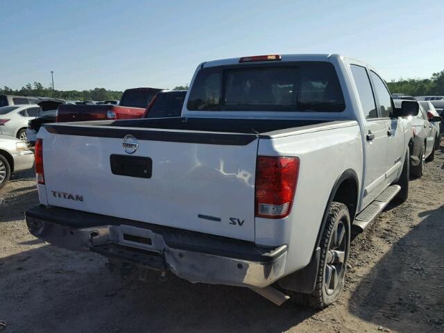 1N6BA0ED9FN509045 - 2015 NISSAN TITAN S WHITE photo 4