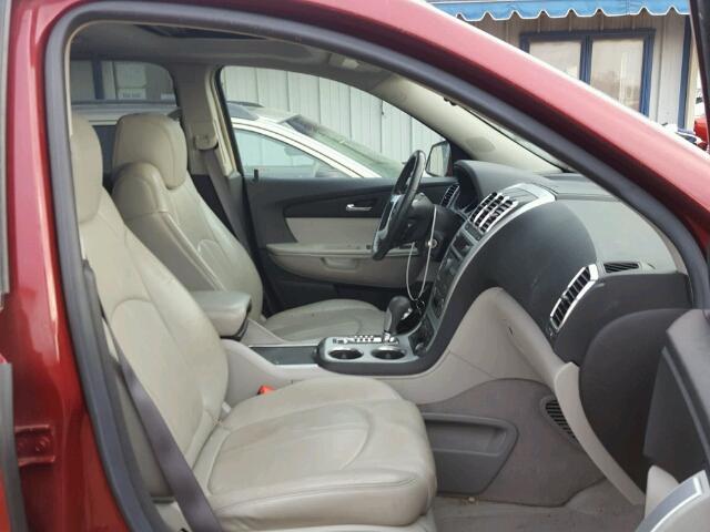 1GKEV33748J222536 - 2008 GMC ACADIA SLT წითელი ფოტო 5