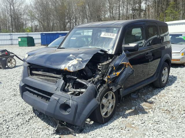 5J6YH18317L002035 - 2007 HONDA ELEMENT LX BLACK photo 2