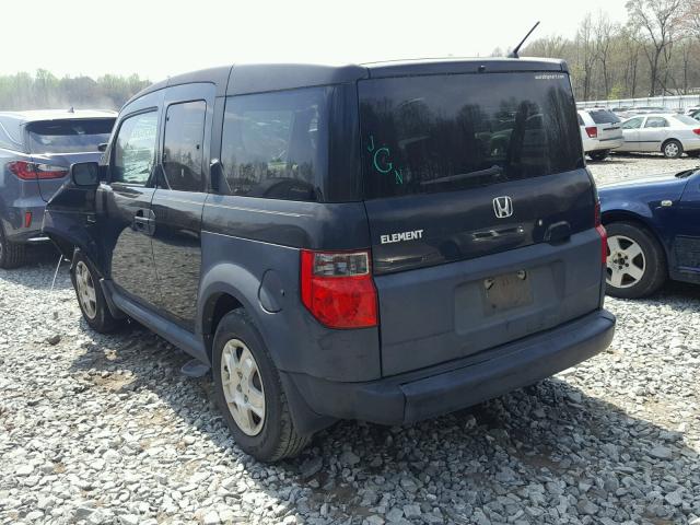 5J6YH18317L002035 - 2007 HONDA ELEMENT LX BLACK photo 3