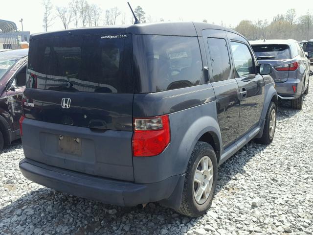 5J6YH18317L002035 - 2007 HONDA ELEMENT LX BLACK photo 4