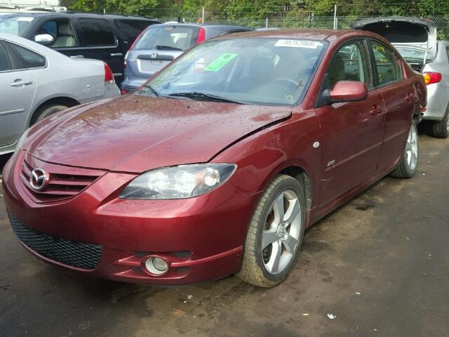 JM1BK323961446159 - 2006 MAZDA 3 S BURGUNDY photo 2