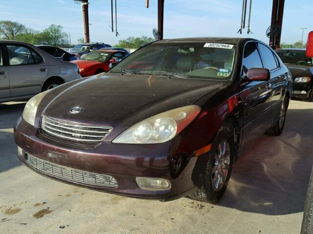 JTHBF30G120086216 - 2002 LEXUS ES 300 MAROON photo 2