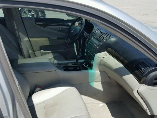 JTHBL46F875010466 - 2007 LEXUS LS 460 SILVER photo 5