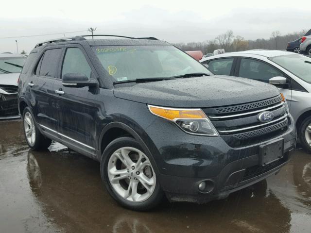 1FM5K8F87FGA37764 - 2015 FORD EXPLORER L BLUE photo 1