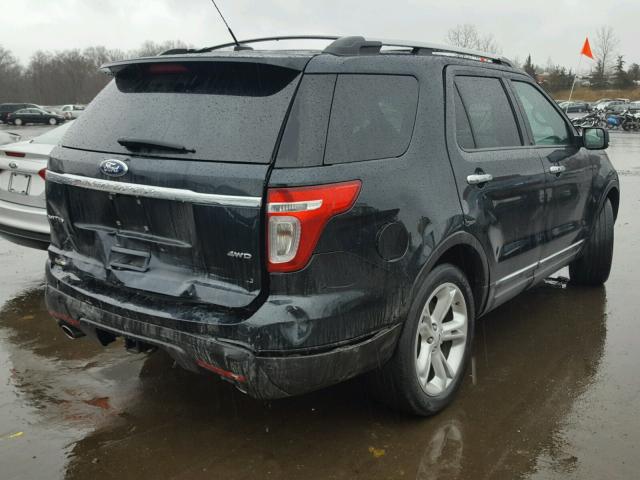 1FM5K8F87FGA37764 - 2015 FORD EXPLORER L BLUE photo 4