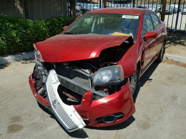 4A32B2FF1BE024787 - 2011 MITSUBISHI GALANT FE RED photo 2