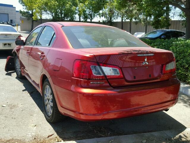 4A32B2FF1BE024787 - 2011 MITSUBISHI GALANT FE RED photo 3