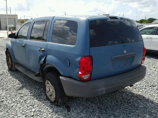 1D4HD38K65F618963 - 2005 DODGE DURANGO ST BLUE photo 3