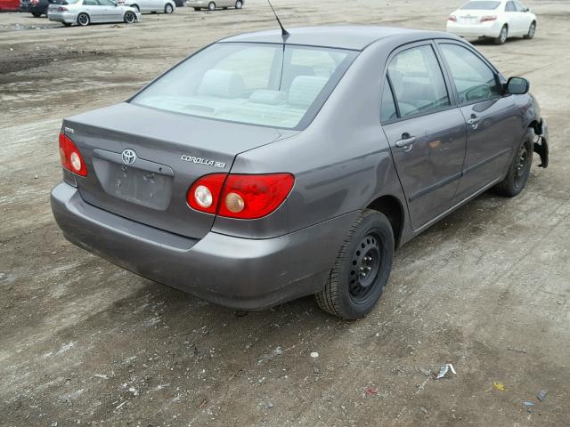 1NXBR32E55Z459304 - 2005 TOYOTA COROLLA CE GRAY photo 4