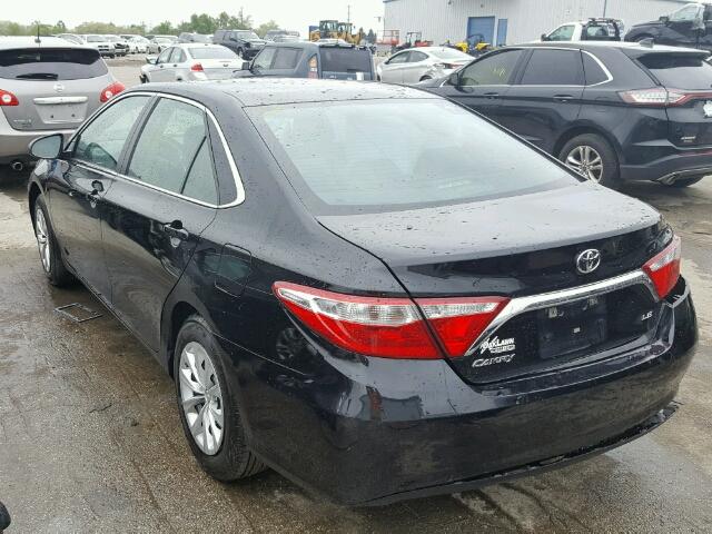 4T4BF1FK4GR583540 - 2016 TOYOTA CAMRY LE შავი ფოტო 3