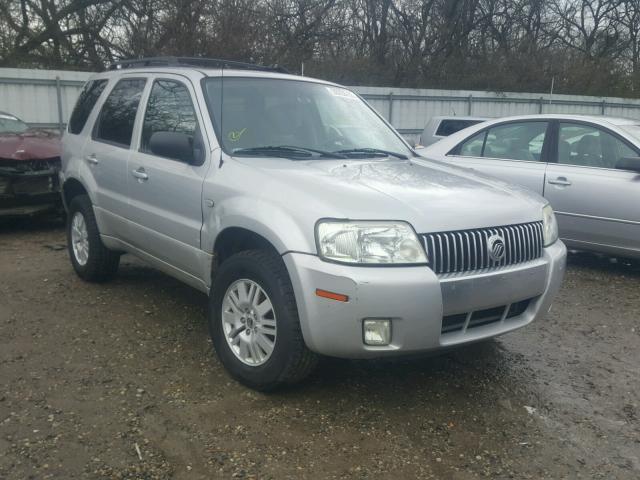 4M2YU56166KJ15665 - 2006 MERCURY MARINER SILVER photo 1