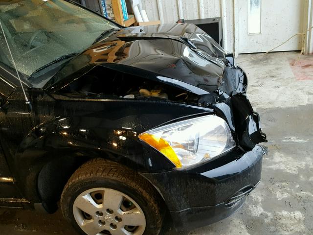 1B3HB28B57D323463 - 2007 DODGE CALIBER BLACK photo 9