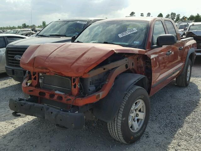 1D7HE78K88S529463 - 2008 DODGE DAKOTA TRX ORANGE photo 2