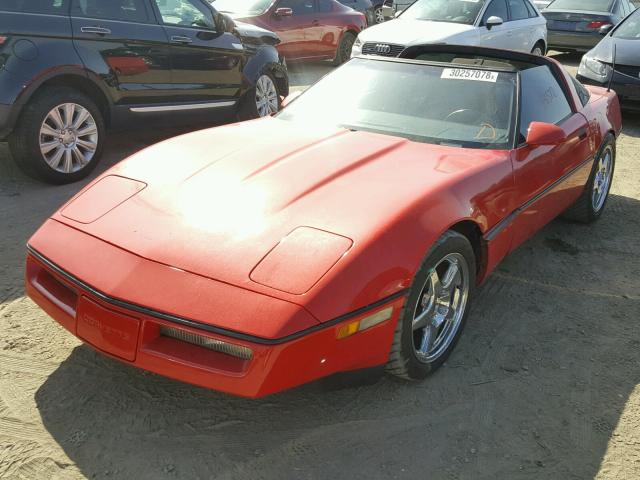 1G1YY0784F5136336 - 1985 CHEVROLET CORVETTE RED photo 2