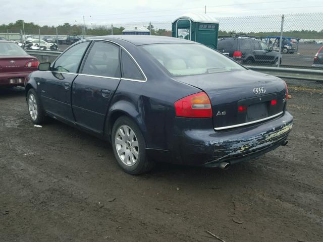 WAULT64B02N062441 - 2002 AUDI A6 3.0 QUA BLUE photo 3