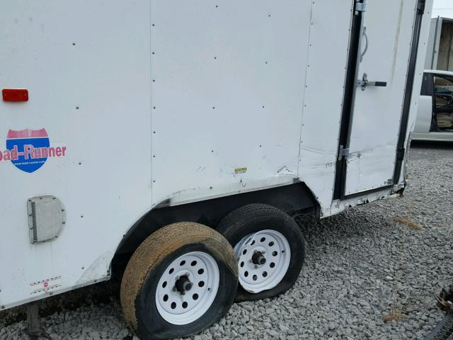 4RACS1229BC028678 - 2011 UTILITY TRAILER WHITE photo 9