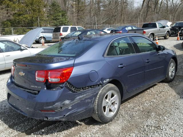 1G11B5SL8EF185866 - 2014 CHEVROLET MALIBU LS BLUE photo 4