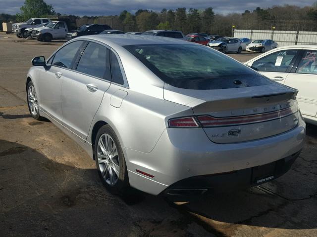 3LN6L2LUXER830001 - 2014 LINCOLN MKZ HYBRID SILVER photo 3