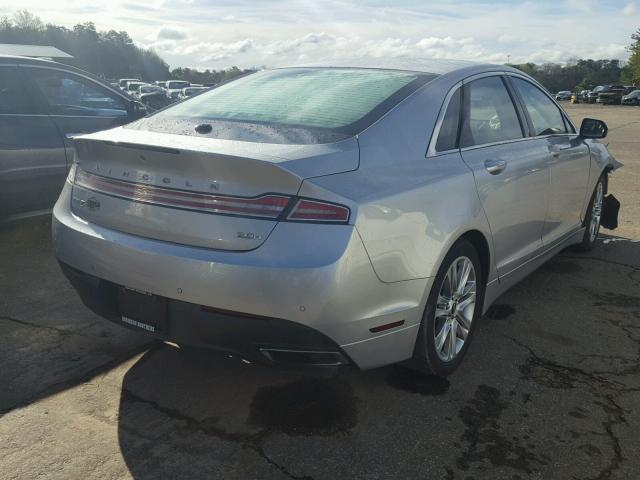 3LN6L2LUXER830001 - 2014 LINCOLN MKZ HYBRID SILVER photo 4