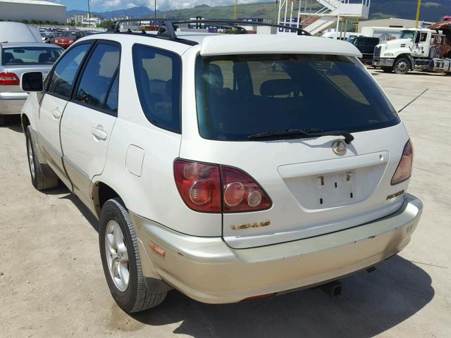 JT6GF10U3X0029564 - 1999 LEXUS RX 300 WHITE photo 3