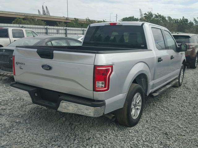 1FTEW1CP8FFA67986 - 2015 FORD F150 SUPER SILVER photo 4