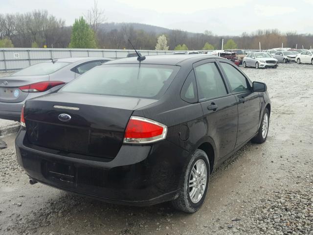 1FAHP35N59W134796 - 2009 FORD FOCUS SE BLACK photo 4