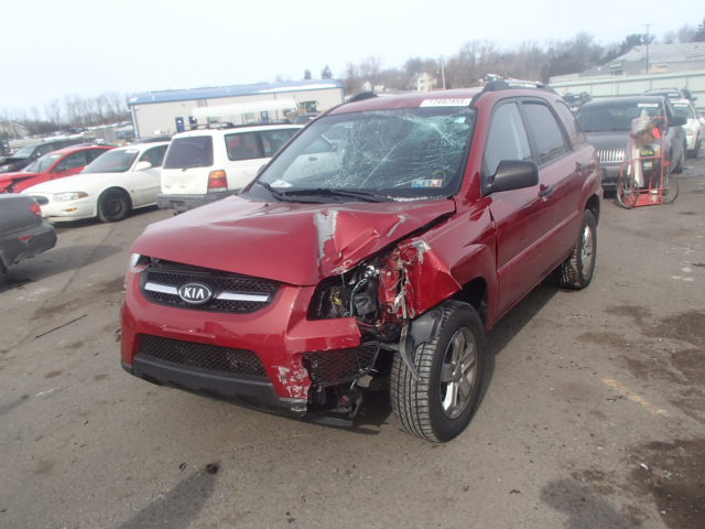 KNDKGCA37A7705062 - 2010 KIA SPORTAGE L RED photo 2