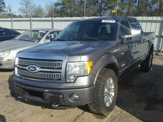 1FTFW1ET8BFA96221 - 2011 FORD F150 SUPER GRAY photo 2