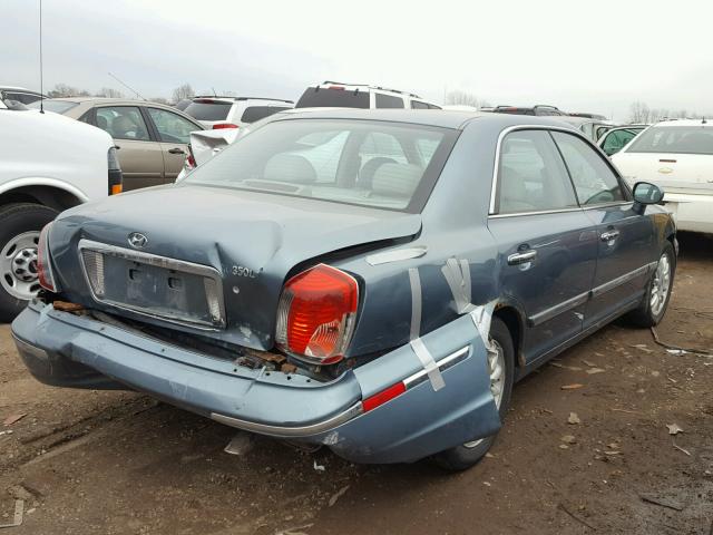 KMHFU45E94A274738 - 2004 HYUNDAI XG 350 BLUE photo 4