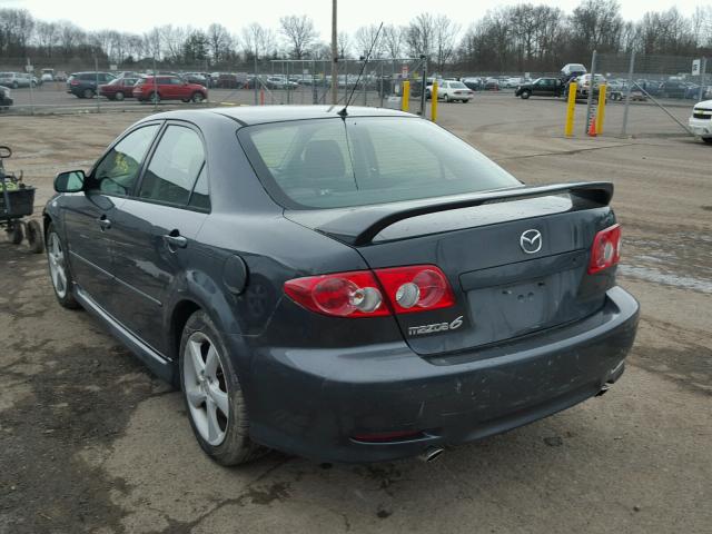 1YVFP80D345N48357 - 2004 MAZDA 6 S CHARCOAL photo 3