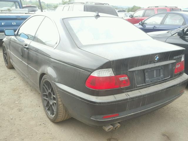 WBABD33474JY98381 - 2004 BMW 325 CI BLACK photo 3