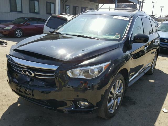 5N1AL0MMXEC529594 - 2014 INFINITI QX60 BLACK photo 2