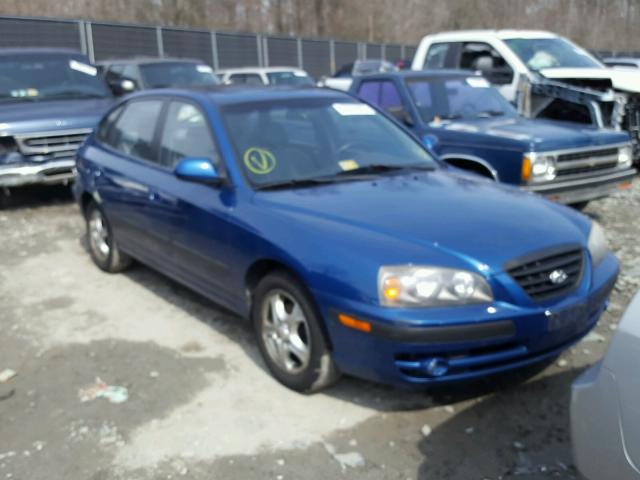 KMHDN56D36U196118 - 2006 HYUNDAI ELANTRA GL BLUE photo 1