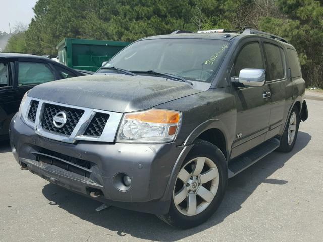 5N1BA08D18N632562 - 2008 NISSAN ARMADA SE GRAY photo 2