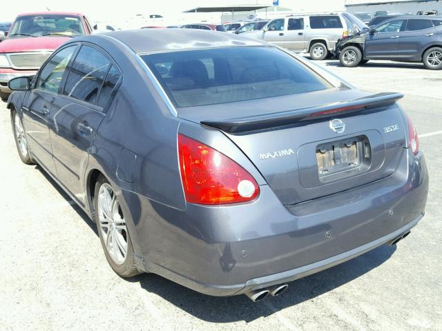 1N4BA41E27C820702 - 2007 NISSAN MAXIMA SE CHARCOAL photo 3