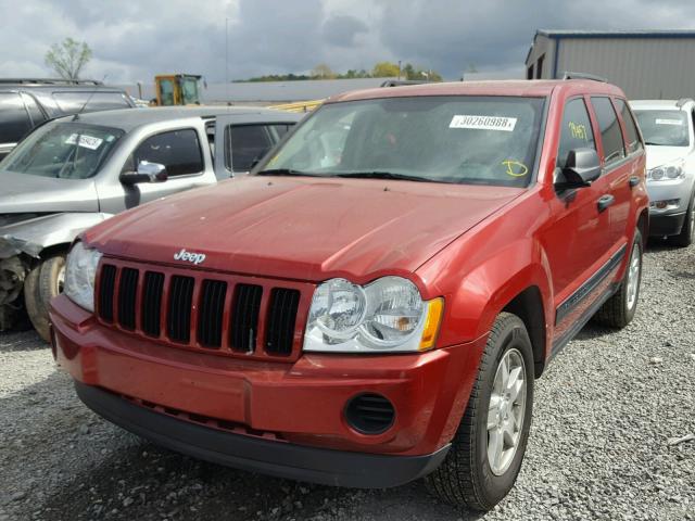 1J4GS48K55C666860 - 2005 JEEP GRAND CHER RED photo 2