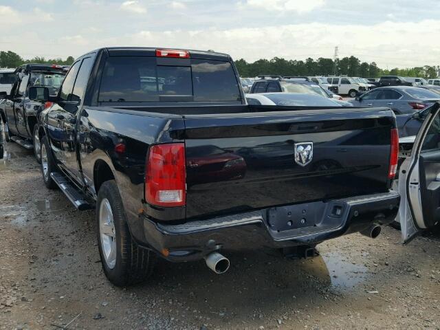 1C6RD6HT5CS110412 - 2012 DODGE RAM 1500 S BLACK photo 3