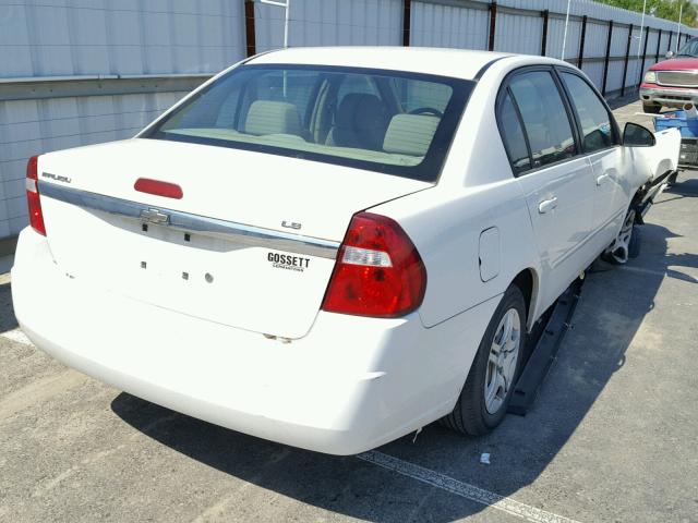 1G1ZS58F27F306446 - 2007 CHEVROLET MALIBU LS WHITE photo 4