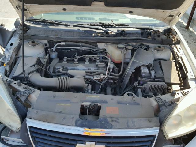 1G1ZS58F27F306446 - 2007 CHEVROLET MALIBU LS WHITE photo 7