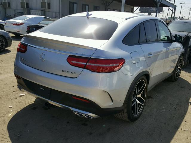 4JGED6EB5HA055973 - 2017 MERCEDES-BENZ GLE COUPE SILVER photo 4